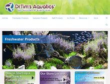 Tablet Screenshot of drtimsaquatics.com